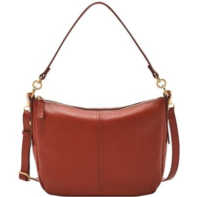 Fossil Borsa a tracolla in pelle rossa Jolie da donna, Rosso Bacca Fossil Borsa a tracolla in pelle rossa Jolie da donna, Rosso Bacca