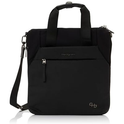 Hedgren Roku, Vertical Tote Exp 13" + RFID Unisex-Adulto, Nero, OneSize Hedgren Roku, Vertical Tote Exp 13" + RFID Unisex-Adulto, Nero, OneSize