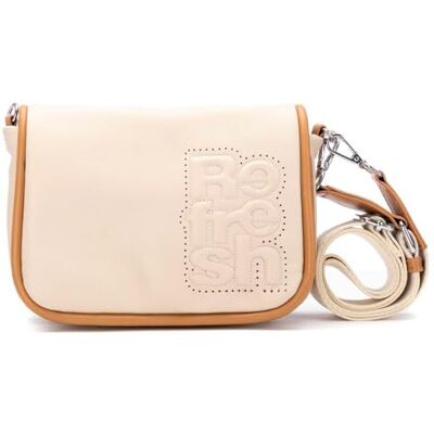 REFRESH , Borsa a tracolla da donna, beige, piccola REFRESH , Borsa a tracolla da donna, beige, piccola