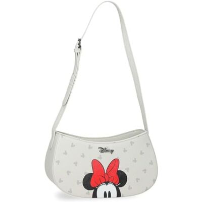Disney Joumma Bowlogue Minnie Borsa a Tracolla Beige 23x11.5x7.5 cm PU e Poliestere Disney Joumma Bowlogue Minnie Borsa a Tracolla Beige 23x11.5x7.5 cm PU e Poliestere