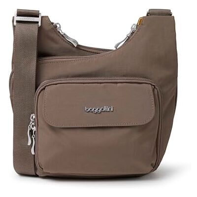 Baggallini Criss Cross da uomo adulto unisex, marrone (Portobello), taglia unica Baggallini Criss Cross da uomo adulto unisex, marrone (Portobello), taglia unica