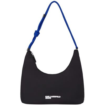 Lagerfeld Karl Jeans Donne Cord Nylon Shoulder Bag Nero One size Lagerfeld Karl Jeans Donne Cord Nylon Shoulder Bag Nero One size