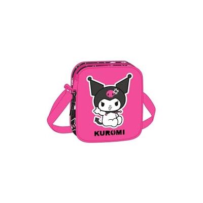 safta Borsa a Tracolla Kuromi Nero Fucsia 16 x 18 x 4 cm safta Borsa a Tracolla Kuromi Nero Fucsia 16 x 18 x 4 cm