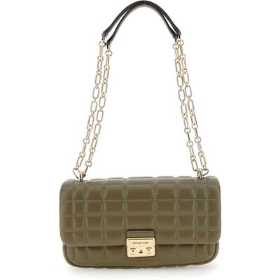 Michael Kors LG CONV CHAIN SHLDR Donna SAFARI GREEN Taglia TU Michael Kors LG CONV CHAIN SHLDR Donna SAFARI GREEN Taglia TU