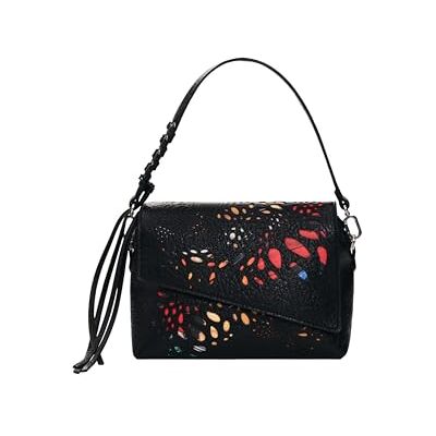 Desigual borsa a tracolla Notus Print Phuket Shoulder Bag Black nero Desigual borsa a tracolla Notus Print Phuket Shoulder Bag Black nero