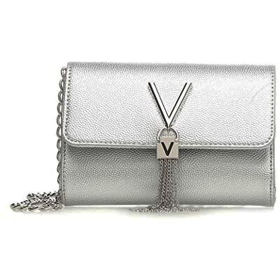 Valentino by Mario Divina Pochette da giorno Donna, Argento, 4x11.5x17 cm (B x H T) Valentino by Mario Divina Pochette da giorno Donna, Argento, 4x11.5x17 cm (B x H T)