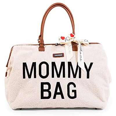 Childhome , Mommy Bag, Borsa per il cambio, Maternità, Borsa da viaggio, Grande capacità, Fasciatoio, Tracolla regolabile, Compartimenti, Tasca isolata, Passaggio valigia, Teddy greggio Childhome , Mommy Bag, Borsa per il cambio, Maternità, Borsa da viaggio, Grande capacità, Fasciatoio, Tracolla regolabile, Compartimenti, Tasca isolata, Passaggio valigia, Teddy greggio