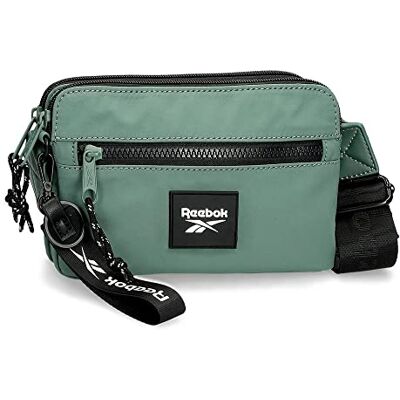 Reebok Elsie Borsa a tracolla piatta Verde 19x13x3 cm Poliestere Reebok Elsie Borsa a tracolla piatta Verde 19x13x3 cm Poliestere