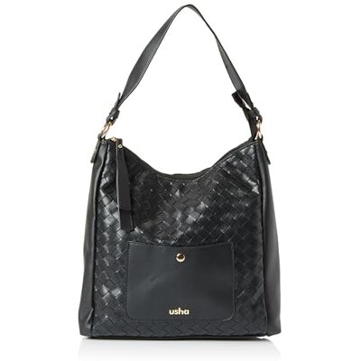 aleva Hobo Bag, Borsa a Tracolla Donna, Nero, Einheitsgröße aleva Hobo Bag, Borsa a Tracolla Donna, Nero, Einheitsgröße