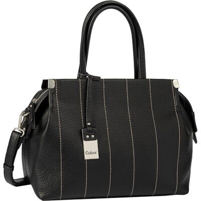 Gabor bags Gela Stripe Borsa a tracolla da donna, con chiusura lampo, misura media, Nero, m, moderno Gabor bags Gela Stripe Borsa a tracolla da donna, con chiusura lampo, misura media, Nero, m, moderno