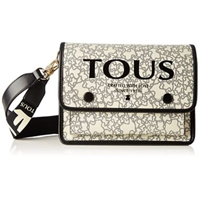 TOUS Bandolera M. Audree K Mini, Tracolla Donna, Beige-Nero, MEDIANO TOUS Bandolera M. Audree K Mini, Tracolla Donna, Beige-Nero, MEDIANO