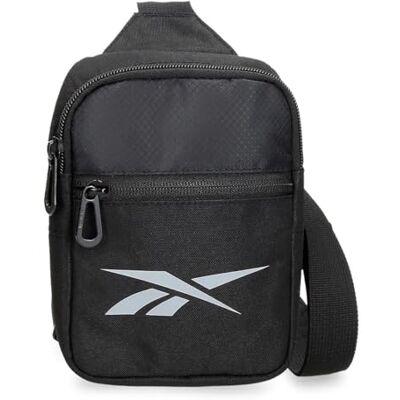 Reebok Wayland Borsa a tracolla nera 4 x 18 x 13 cm poliestere by Joumma Bags Reebok Wayland Borsa a tracolla nera 4 x 18 x 13 cm poliestere by Joumma Bags