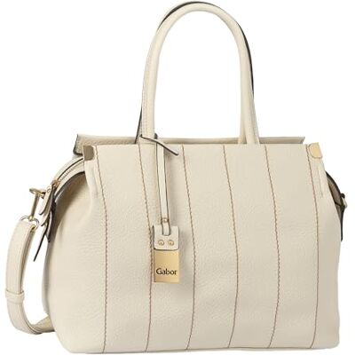 Gabor bags Gela Stripe Borsa a tracolla da donna, con chiusura lampo, misura media, bianco, m, moderno Gabor bags Gela Stripe Borsa a tracolla da donna, con chiusura lampo, misura media, bianco, m, moderno