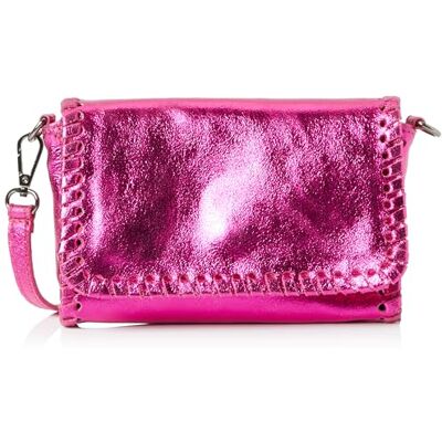 aleva Handtasche aus Metallic-Leder, Shopper da Donna, Fucsia, Taglia Unica aleva Handtasche aus Metallic-Leder, Shopper da Donna, Fucsia, Taglia Unica