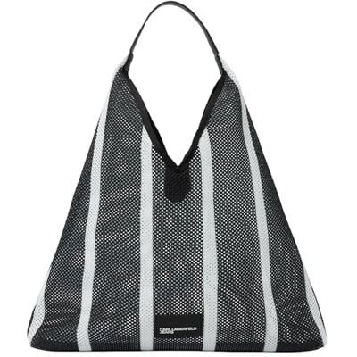 Lagerfeld Donne Stripes Mesh Summer Tote Lagerfeld Donne Stripes Mesh Summer Tote