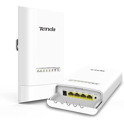 Tenda Access Point Wi-Fi da esterno OS3, 5GHz 12dBi 11AC 867Mbps, POE passivo, connessione stabile a lungo raggio Tenda Access Point Wi-Fi da esterno OS3, 5GHz 12dBi 11AC 867Mbps, POE passivo, connessione stabile a lungo raggio