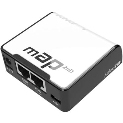 Mikrotik mAP Supporto Power over Ethernet (PoE) Nero, Bianco Mikrotik mAP Supporto Power over Ethernet (PoE) Nero, Bianco