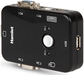 Hamlet Kvm Switch Per 2 Pc + 3 Usb+ Vga.