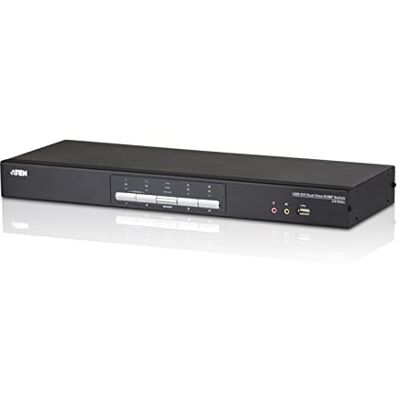 Aten KVM Switch Dual View 4-Port DVI-I USB 2.0 Aten KVM Switch Dual View 4-Port DVI-I USB 2.0
