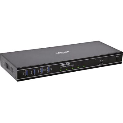 InLine DisplayPort KVM Switch 4 Porte 4K 60Hz DP 1.4a USB RS232 InLine DisplayPort KVM Switch 4 Porte 4K 60Hz DP 1.4a USB RS232
