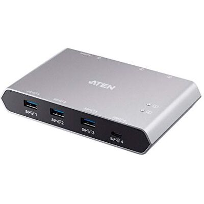 Aten UsB-Umschalter F?r Die Gemeinsame Nutzung Von Peripherieger?ten 3 X Usb 3.2 Gen 2 + 1 X UsB-C (spannungsversorgung) Desktop Aten UsB-Umschalter F?r Die Gemeinsame Nutzung Von Peripherieger?ten 3 X Usb 3.2 Gen 2 + 1 X UsB-C (spannungsversorgung) Desktop