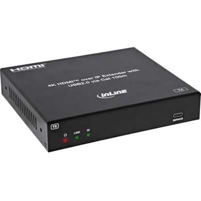 InLine Trasmettitore HDMI KVM Extender Over IP, 4K 60 Hz, 100 m InLine Trasmettitore HDMI KVM Extender Over IP, 4K 60 Hz, 100 m