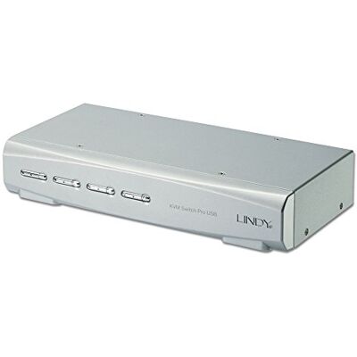 Lindy 39331 Switch PRO DVI-I KVM Audio USB 2.0, 4 Porte, per Mac e PC Lindy 39331 Switch PRO DVI-I KVM Audio USB 2.0, 4 Porte, per Mac e PC