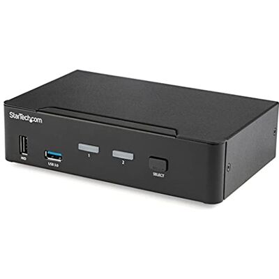 StarTech .com Switch KVM DisplayPort 2 porte 4K 60Hz Singolo schermo Switch KVM USB UHD DP 1.2 a doppia porta Hub USB 3.0 integrato e audio Dell HP Apple Lenovo Conforme a TAA (SV231DPU34K) StarTech .com Switch KVM DisplayPort 2 porte 4K 60Hz Singolo schermo Switch KVM USB UHD DP 1.2 a doppia porta Hub USB 3.0 integrato e audio Dell HP Apple Lenovo Conforme a TAA (SV231DPU34K)