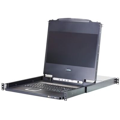 Aten CL5716MW (D) 43 cm Wide LCD KVM, USB -PS/2, VGA, 16 Porte, Layout Tastiera Tedesco Aten CL5716MW (D) 43 cm Wide LCD KVM, USB -PS/2, VGA, 16 Porte, Layout Tastiera Tedesco