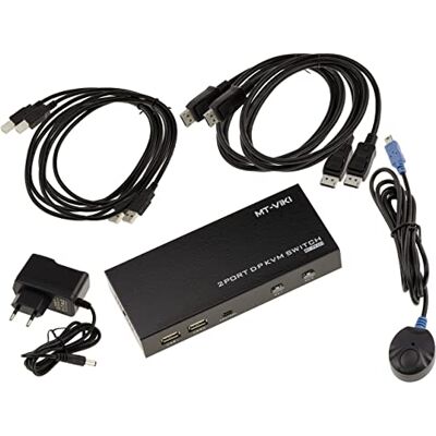 KALEA-INFORMATIQUE Switch KVM automatico per 2 PC con connessione schermo DISPLAYPORT 4K 60Hz e tastiera e mouse su porta USB. Con telecomando, alimentatore e cavi ULTRA HD 4K 60Hz KALEA-INFORMATIQUE Switch KVM automatico per 2 PC con connessione schermo DISPLAYPORT 4K 60Hz e tastiera e mouse su porta USB. Con telecomando, alimentatore e cavi ULTRA HD 4K 60Hz