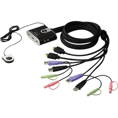 Aten 2-PORT USB HDMI KVM SWITCH WITHCABL Aten 2-PORT USB HDMI KVM SWITCH WITHCABL