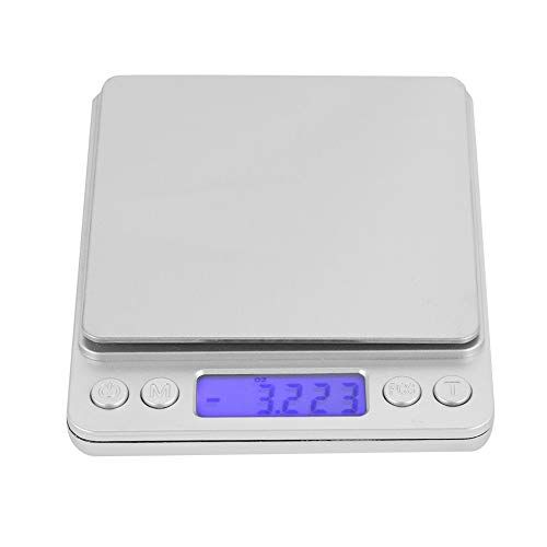 SYH&AQYE Bilancia da Cucina Digitale, Bilancia Elettronica Pesa Alimenti, Varie Funzioni 500G/0.01G Mini Bilancia Alimentare Elettrica, Impermeabile, Digitale, Display LCD per Cucinare, Cuocere al Forno