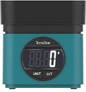 Terraillon BA22 Mythique Blue Bilancia elettronica da cucina Design iconico Vaschetta integrata da 0,7L Ampio display LCD Cifre XXL Funzione tara