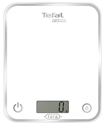 Tefal BC5000 Optiss Glass Bilancia da Cucina Elettronica, Bianco