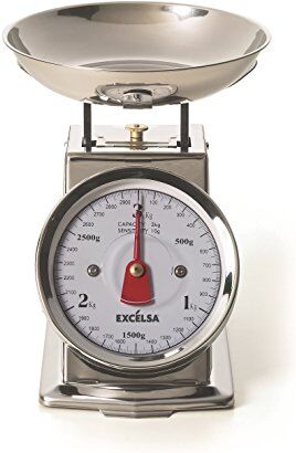 Excelsa Bilancia Meccanica, Acciaio Inox, Sensibilità: 3 kg/10 g