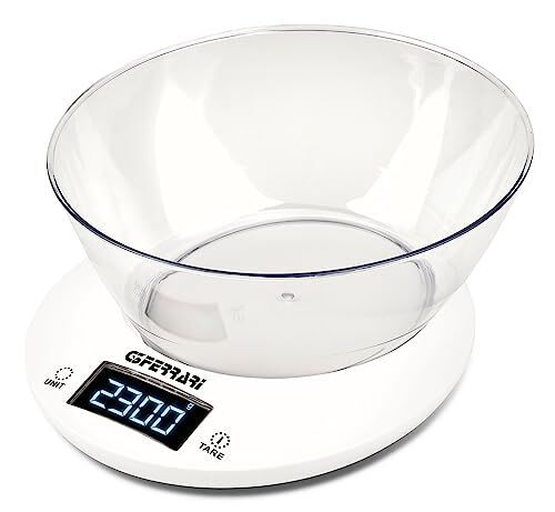 Acer G20153 Bilancia da Cucina "Winny", 2 Litri, 1 g / 5 kg, Bianco