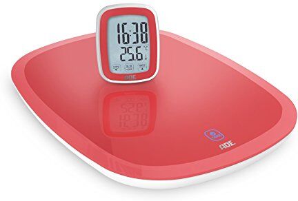 ADE Bilancia Digitale da Cucina con Display Esterno, Fino a 5 kg, Rosso