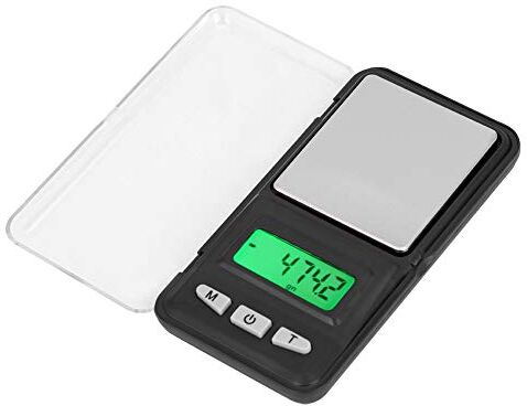 Pilipane bilancia elettronica portatile peso grammi (200 g/0,Bilancia da cucina digitale,01 g), bilancia da cucina digitale in vetro ultra precisa con display LCD, perfetta per la preparazione dei pasti,