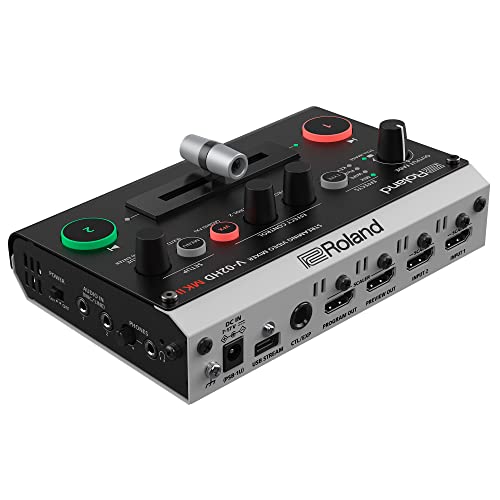 Roland V-02HD MK II – Streaming Video Mixer – La Soluzione Più Semplice al Mondo per il Livestreaming con Due Videocamere. Ideale per Didattica Online, Gamer