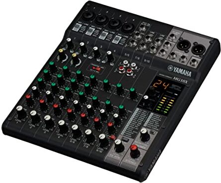 Yamaha CV Analog Mixing Console,Mixer Stereo a 10 canali con preamplificatori D-Preamplificatori, 24 programmi di effetti e compressori a 1 manopola