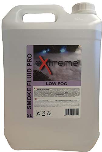 EXTREME SMOKE PRO LOW FOG LIQUIDO PER MACCHINA DEL FUMO BASSO CERTIFICATO ALTA DENSITA' TANICA DA 5 KG. MADE IN EUROPE