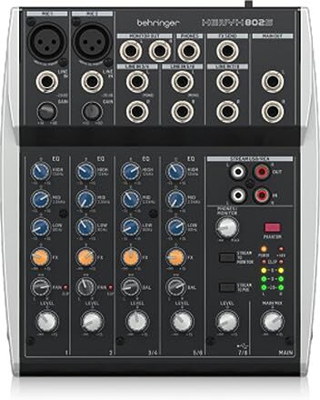 Behringer XENYX 802S Mixer analogico premium a 8 ingressi con interfaccia di streaming USB