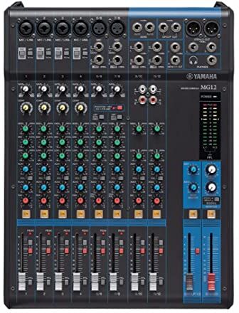 Yamaha Mixer Audio Console di Mixaggio Compatta con 12 Canali d'Ingresso e Preamplificatori Microfonici D-PRE