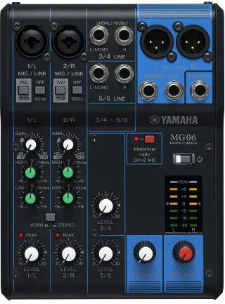 Yamaha Mixer stereo compatto a 6 ingressi