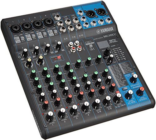 Yamaha Mixer Audio Console di Mixaggio Compatta con 10 Canali d'Ingresso e Preamplificatori Microfonici D-PRE