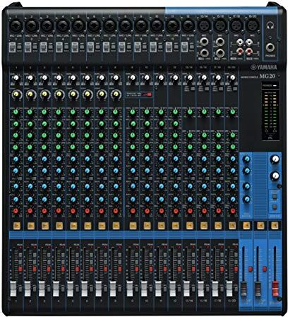 Yamaha Mixer Audio Console di Mixaggio Compatta con 20 Canali d'Ingresso e Preamplificatori Microfonici D-PRE