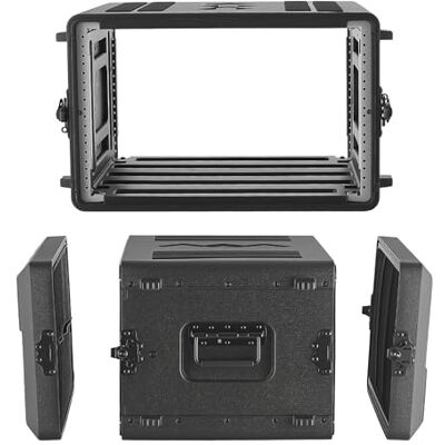 VEVOR Case Rack per Amplificatori, Rack di Rete per Apparecchiature Audio Mixer per DJ 6U Profondità 390 mm PE con Vano per Microfono, Maniglia per Trasporto, Valigia Rigida con Rack per Server VEVOR Case Rack per Amplificatori, Rack di Rete per Apparecchiature Audio Mixer per DJ 6U Profondità 390 mm PE con Vano per Microfono, Maniglia per Trasporto, Valigia Rigida con Rack per Server