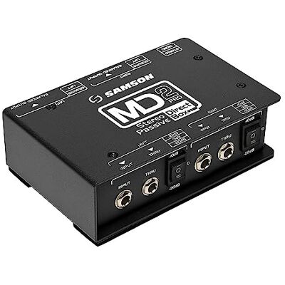 Samson - MD2PRO - 2-Canali - Nero - DI Box Samson - MD2PRO - 2-Canali - Nero - DI Box