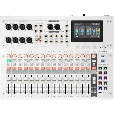Yamaha MGX16V Mixer Audio e Video con LCD Touch, HDMI USB, Bianco Yamaha MGX16V Mixer Audio e Video con LCD Touch, HDMI USB, Bianco