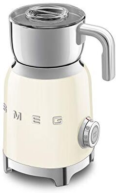 SMEG , Montalatte Multinfuzione , con Sistema ad Induzione, 6 Programmi Preimpostati, Una Funzione Manuale, Caraffa Removibile da 600 ml, Tappo Misuratore, Avvolgicavo Integrato, 500W, Crema